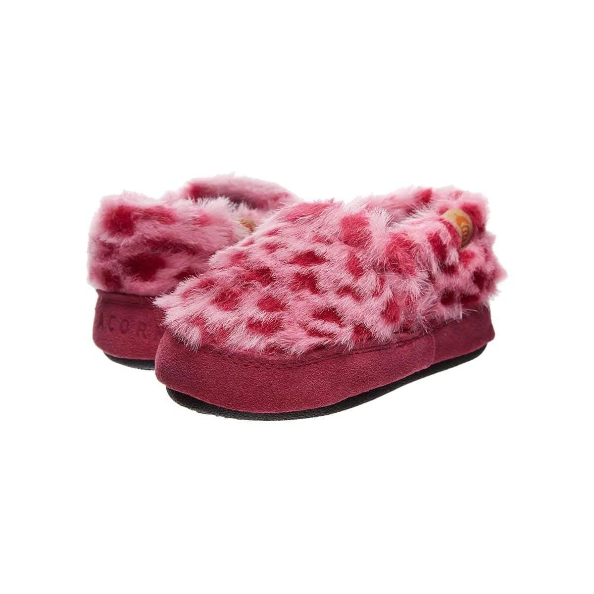 Acorn Kids' Moccasins Slipperss - Pink Ocelot, K8/9 | A10089BTJ8-9