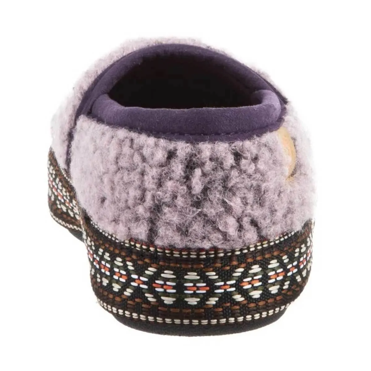 Acorn Kids' Slippers - L’il Woven Trim Moccasins, Iris, K12/13 | A19009IRS12-13
