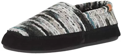 Acorn Women's Moc Slipper, Wooly Stripes, 5-6