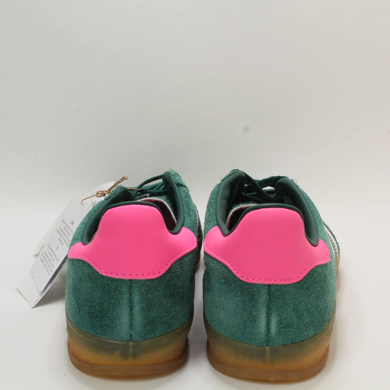 adidas Gazelle Indoor Collegiate Green White Lucid Pink Uk Size 6