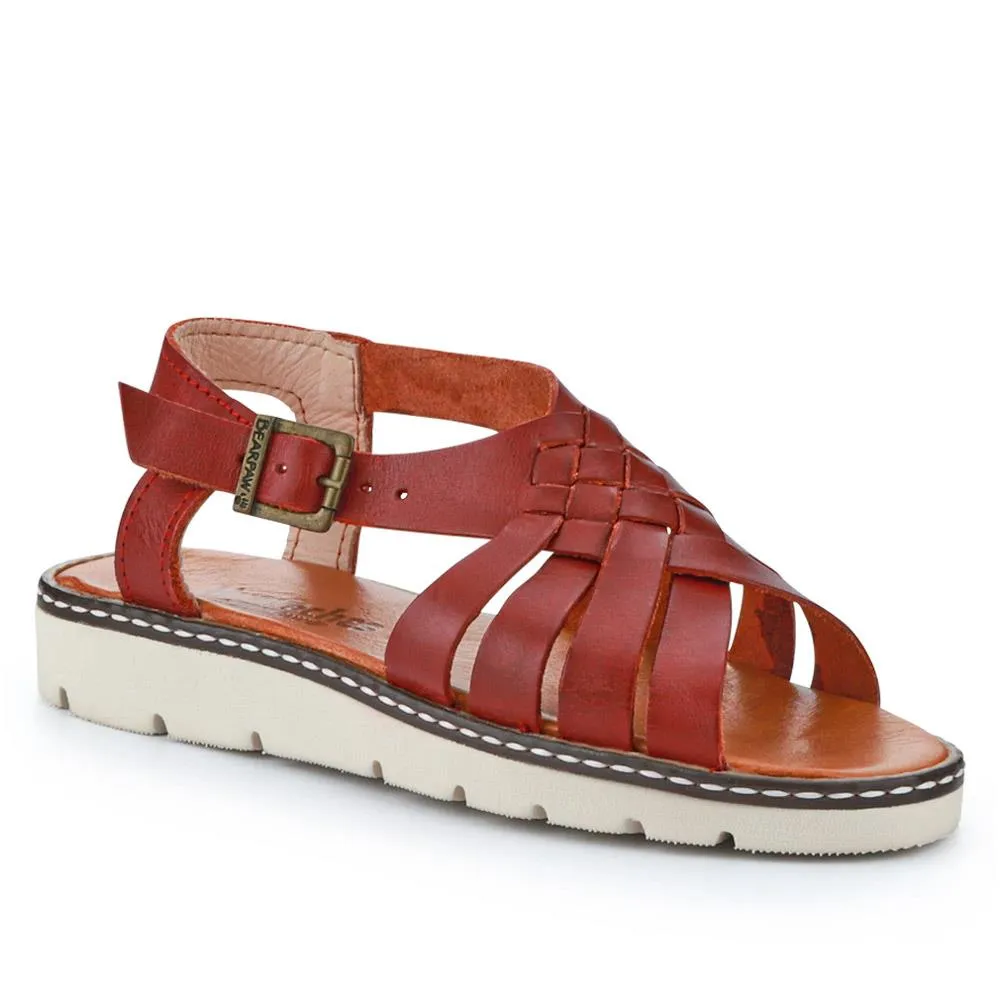 Adjustable-Buckled Leather Sandals - EDNB40092 / 326 912
