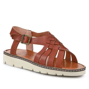 Adjustable-Buckled Leather Sandals - EDNB40092 / 326 912