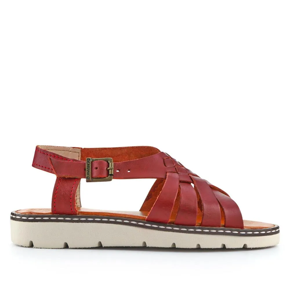Adjustable-Buckled Leather Sandals - EDNB40092 / 326 912