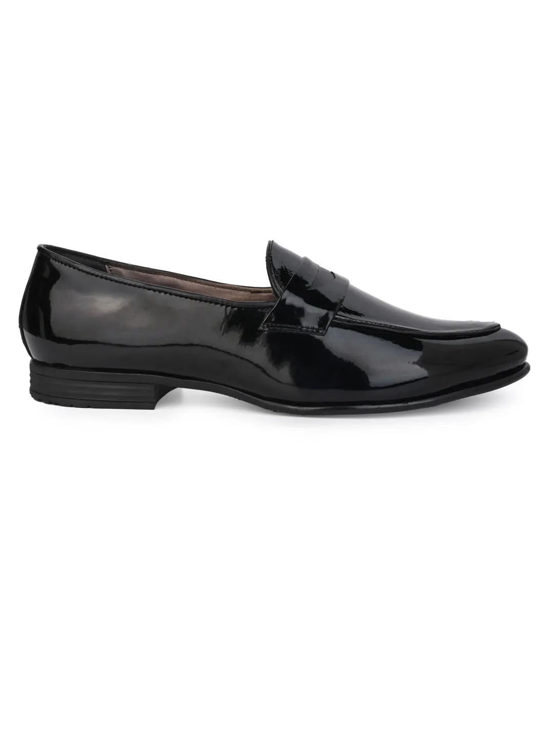 Alberto Torresi Nancy Penny Black Pattent Saddle Loaffer