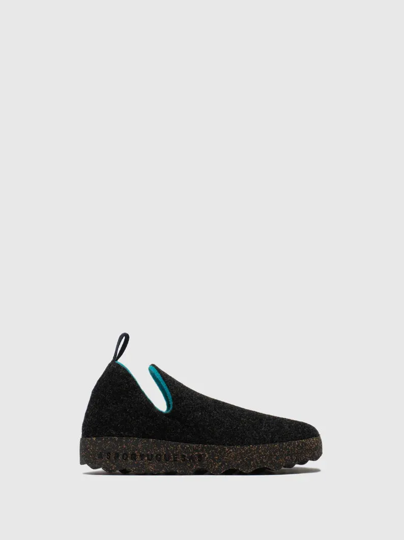 AsPortuguesas Womens City L  Slip-On Shoes Tweed/Felt Anthracite