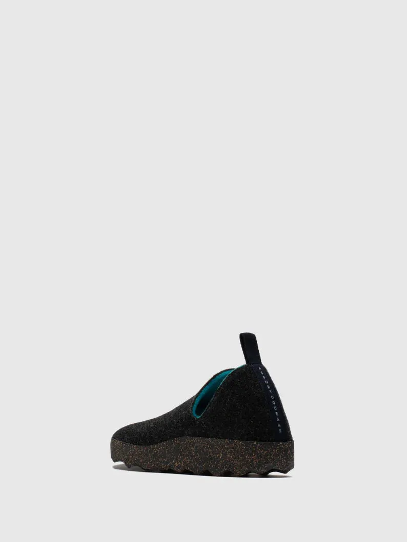 AsPortuguesas Womens City L  Slip-On Shoes Tweed/Felt Anthracite