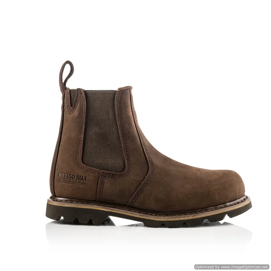 B1150 Buckbootz Hard as Nails SB P HRO SRC Brown Chocolate Oil Buckflex Safety Dealer Boot