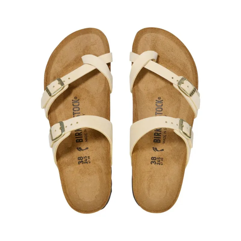 BIRKENSTOCK Mayari Nubuck Leather Regular - Ecru