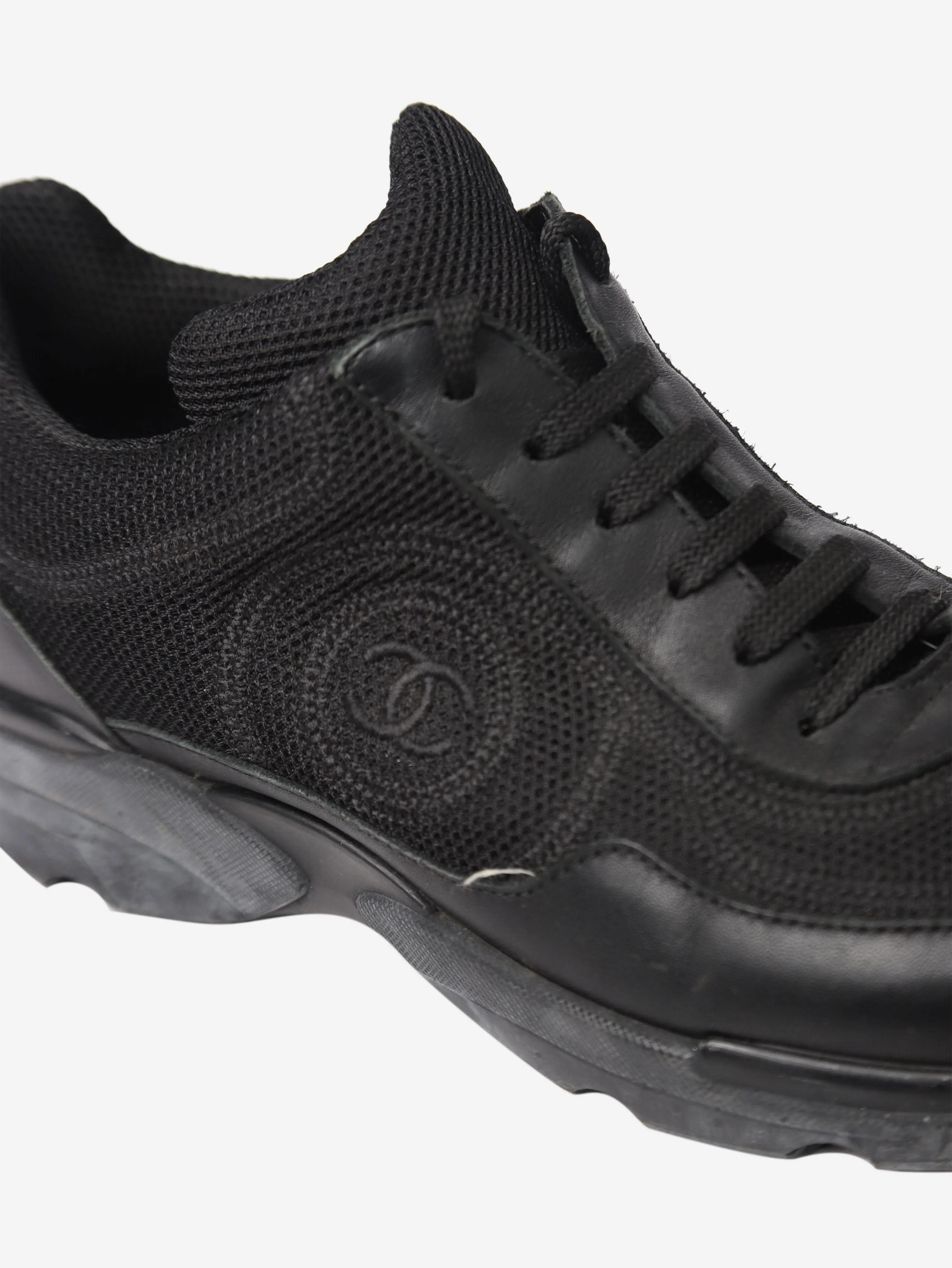 Black CC mesh trainers - size EU 37