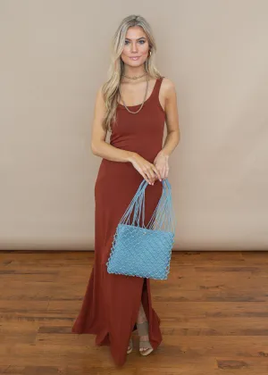 Bobi Copper Soft Tank Maxi Dress