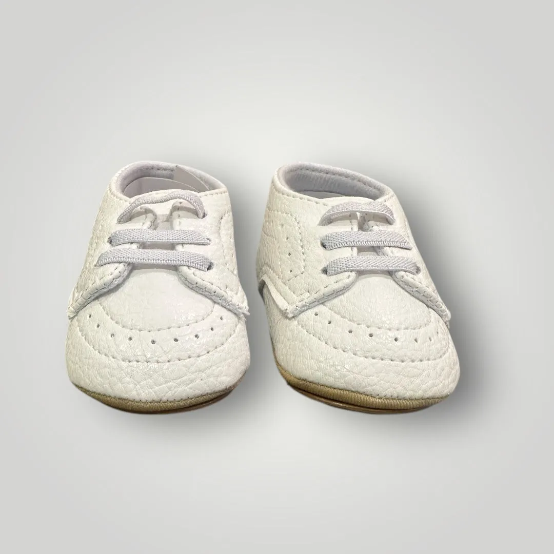 Boys Baby White Christening Oxfords