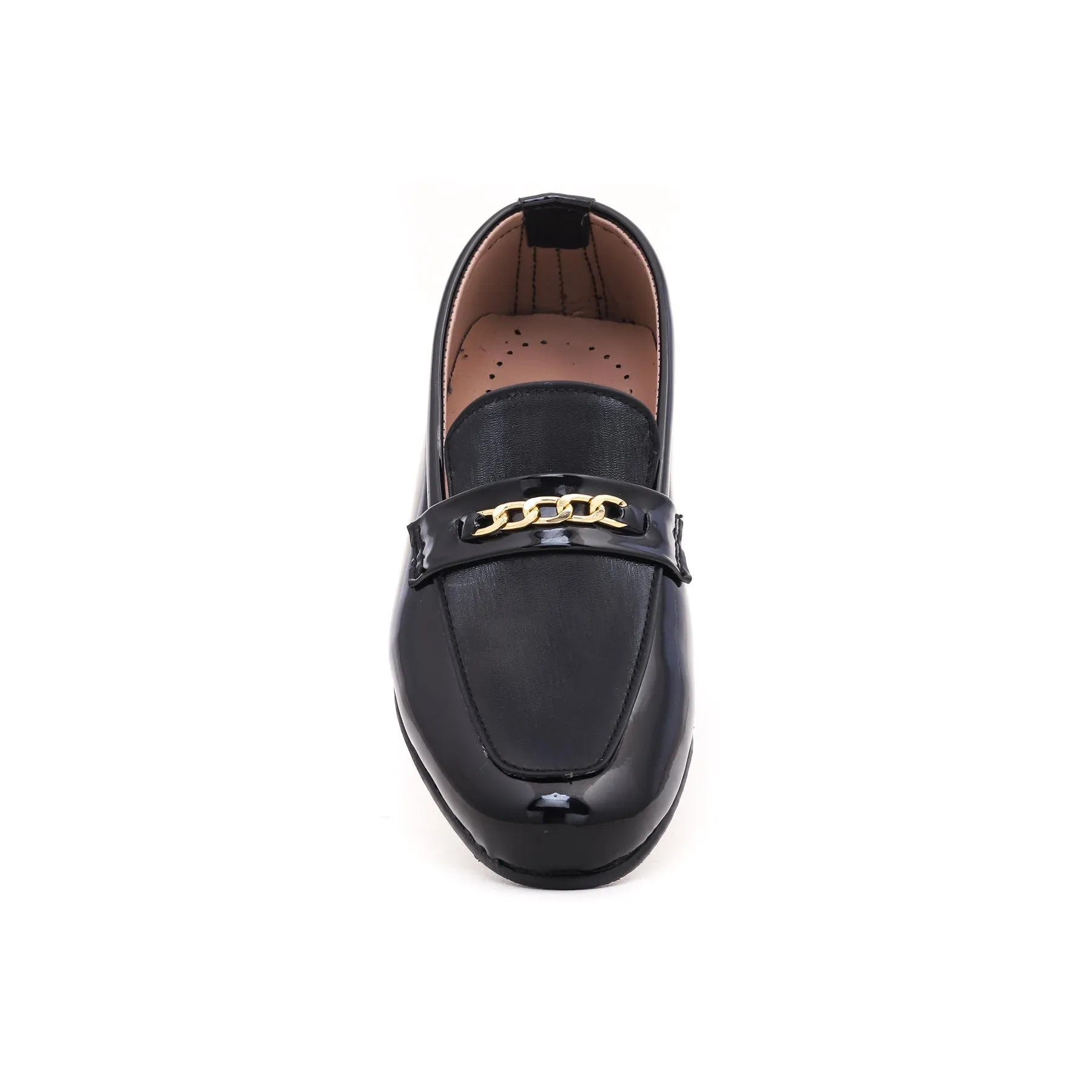 Boys Black Casual Moccasins KD0420