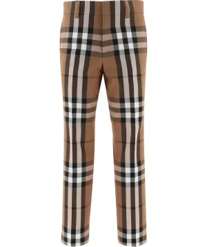 BURBERRY HOUSE CHECK TAILORED TROUSERS