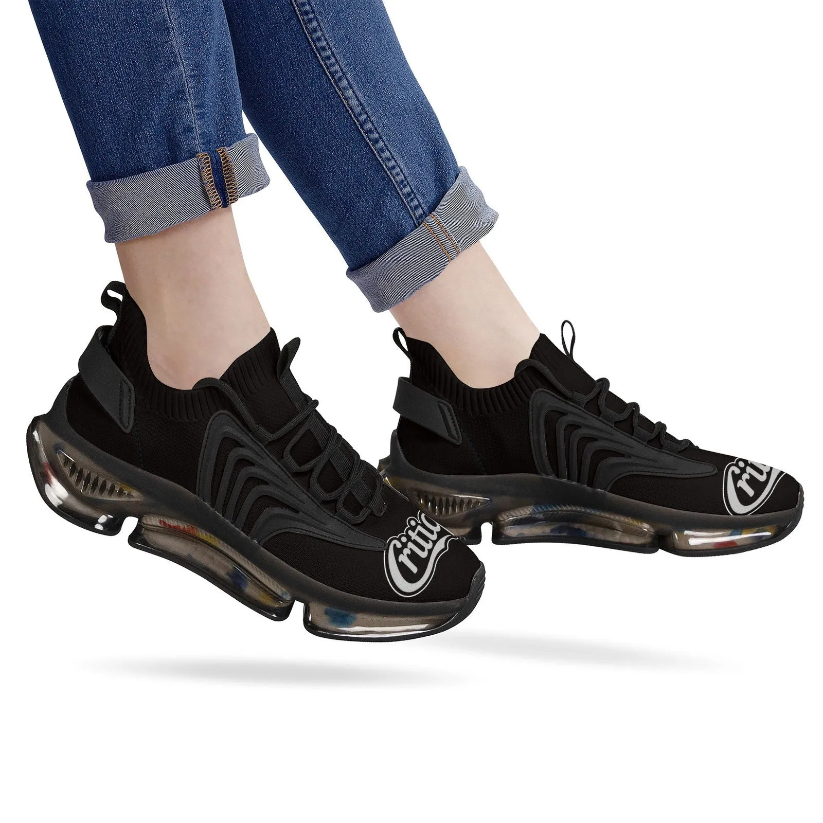 Critique Air Max React Sneakers - Black