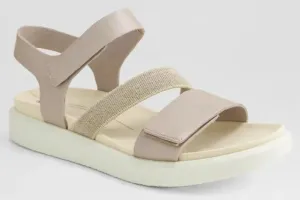 ECCO Flowt Grey Rose Metallic Ladies Sandal