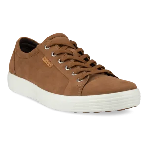 Ecco Men's Soft 7 Lace Sneakers- Camel/ Lion