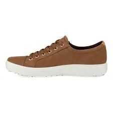 Ecco Men's Soft 7 Lace Sneakers- Camel/ Lion