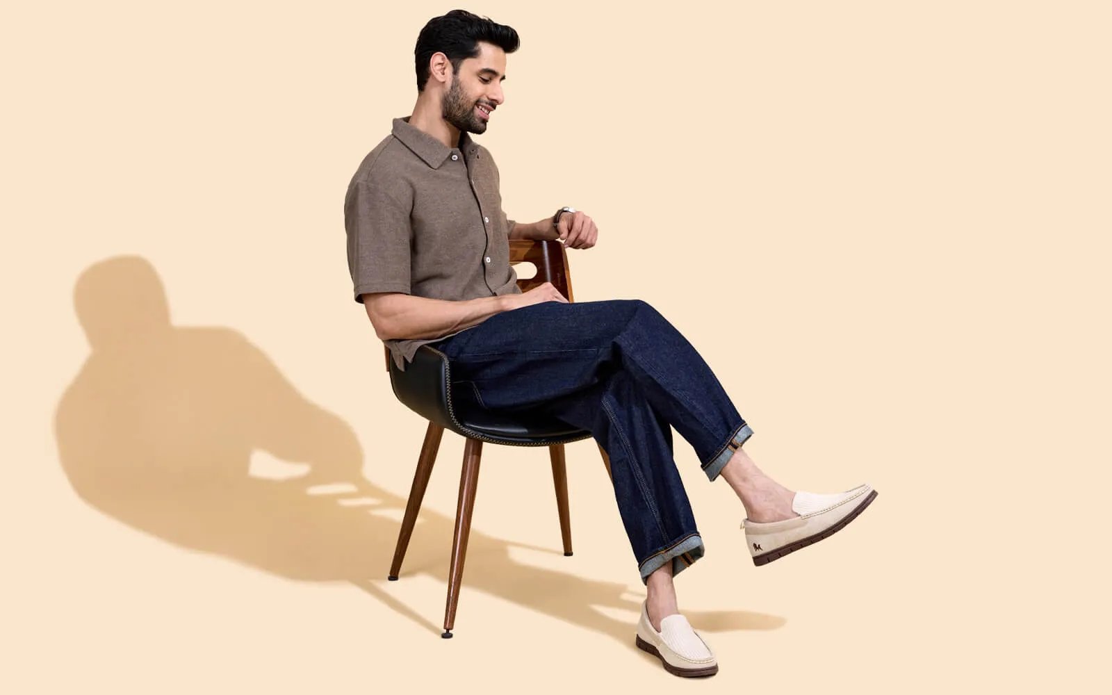 Flex Knit Loafers : Beige