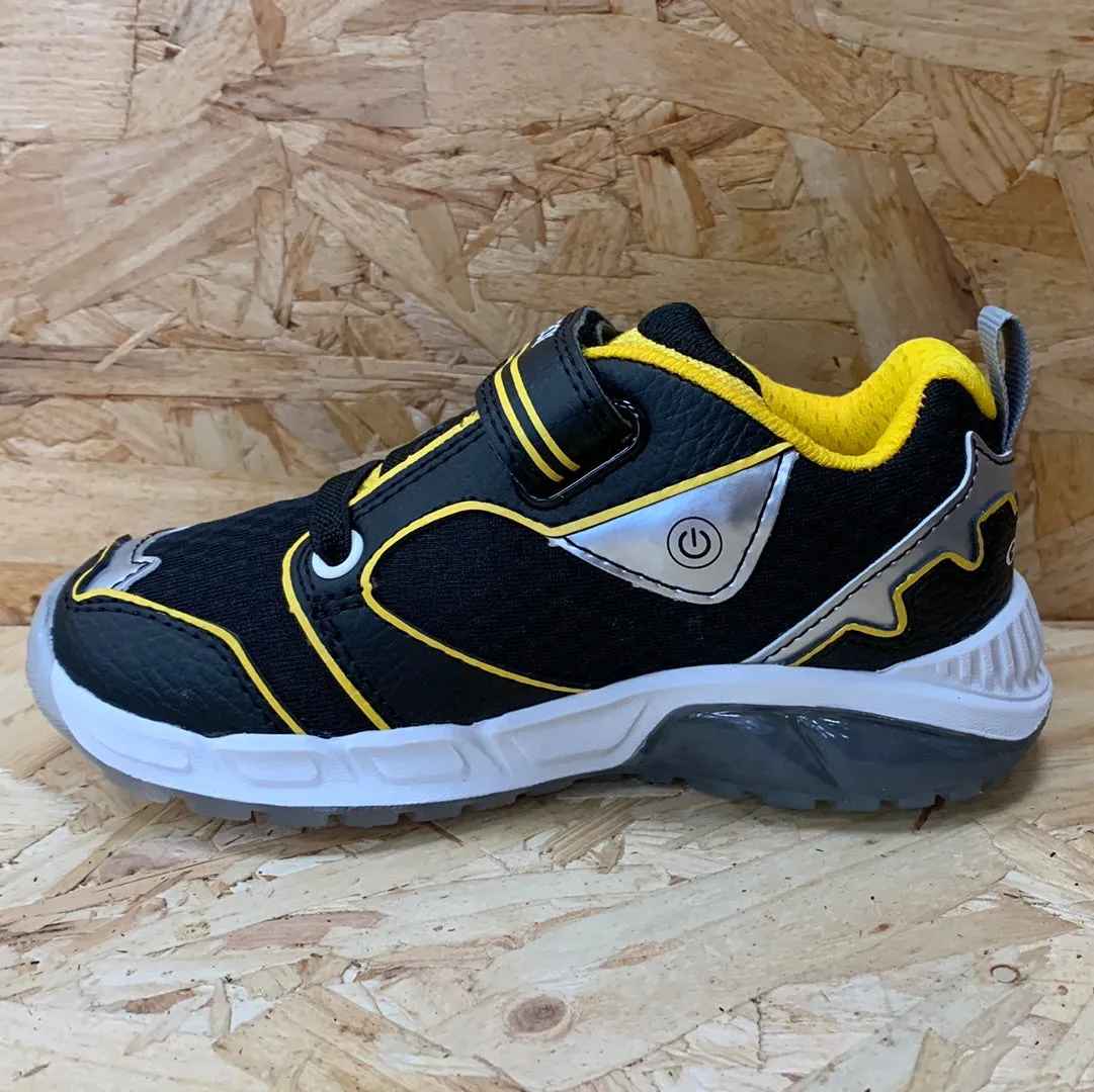 Geox Kids Light Up Bat Trainers - Black / Yellow