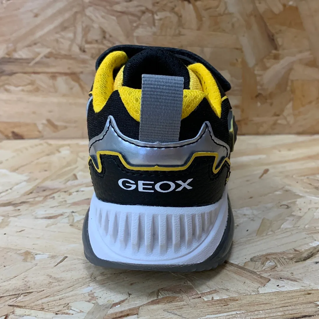 Geox Kids Light Up Bat Trainers - Black / Yellow