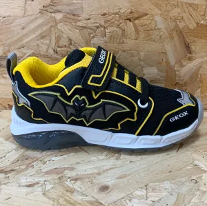 Geox Kids Light Up Bat Trainers - Black / Yellow
