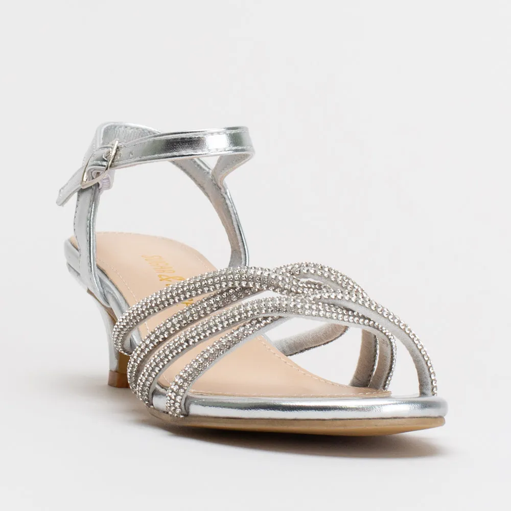 Girls Diamante Knot Sandal _ 154911
