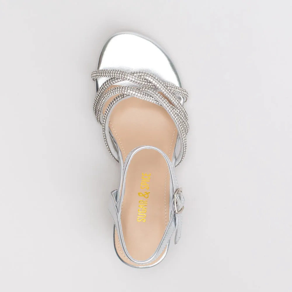Girls Diamante Knot Sandal _ 154911