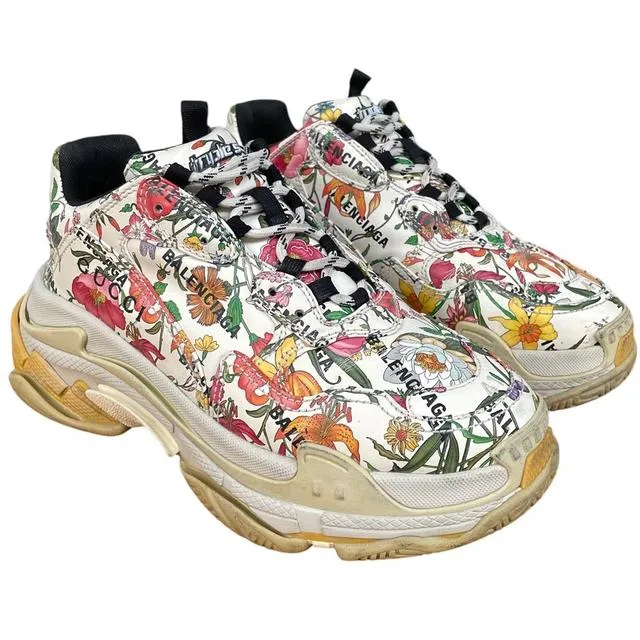 Gucci x Balenciaga Triple S Trainers UK 7