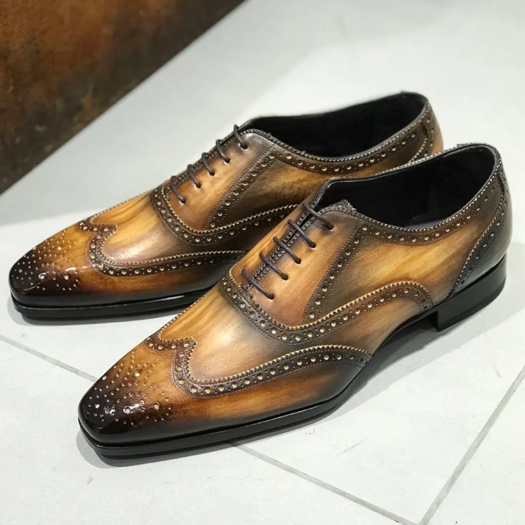 IT10 OXFORD WITH FLOWERED TOE