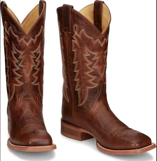JUSTIN BRANDS MEN'S CARSEN WIDE SQUARE TOE BOOT #CJ2030