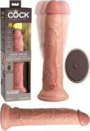 King cock elite nine inch vibrating   dual density silicone cock
