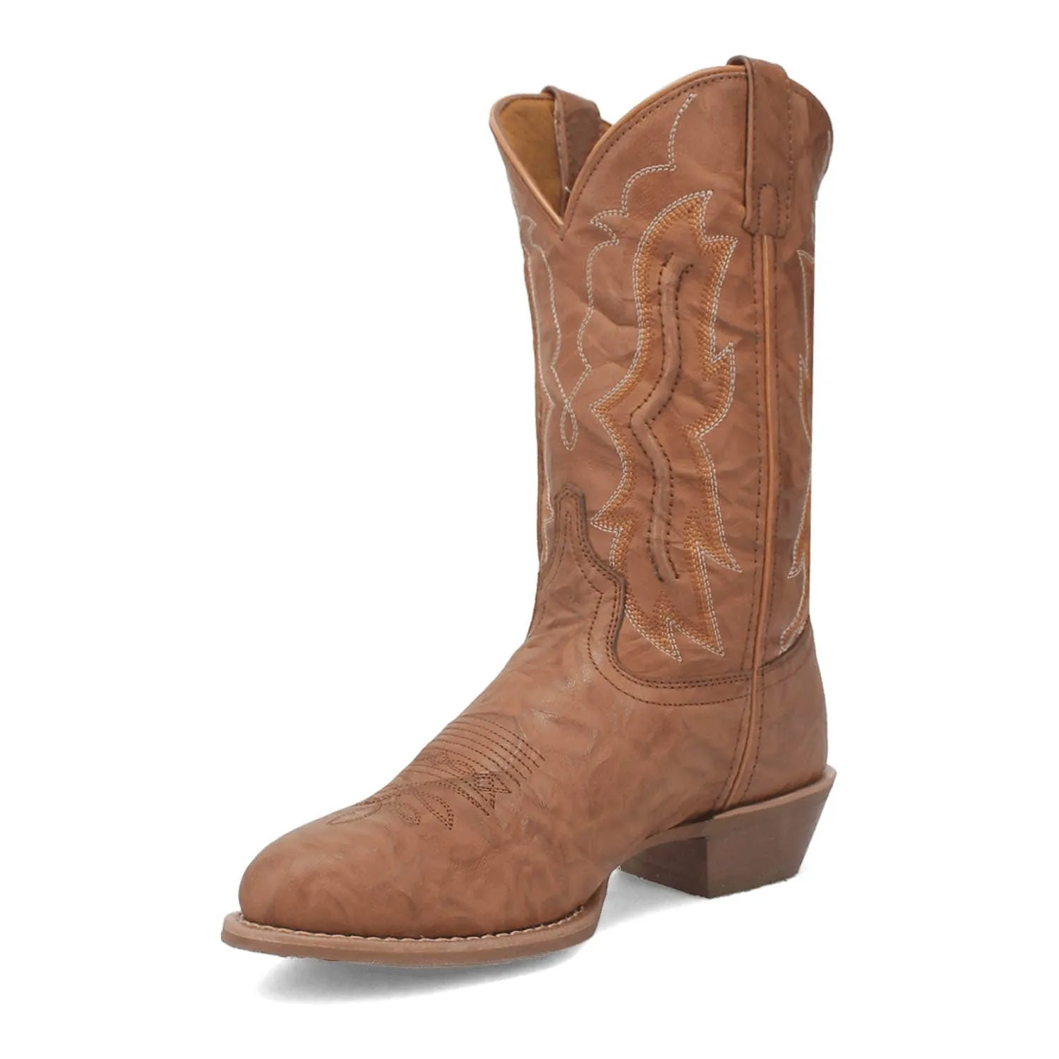 Laredo Mens Cutglass Sand Leather Cowboy Boots