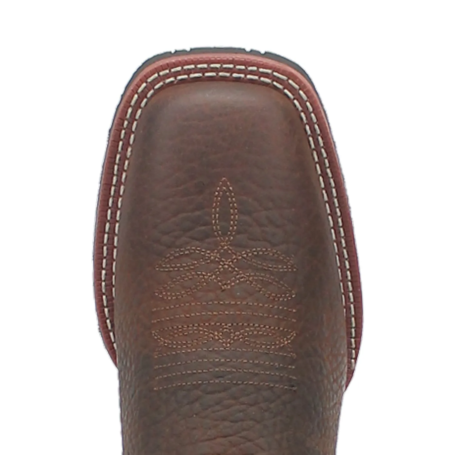 Laredo Mens Elias Chocolate/Tan Leather Western Work Boots