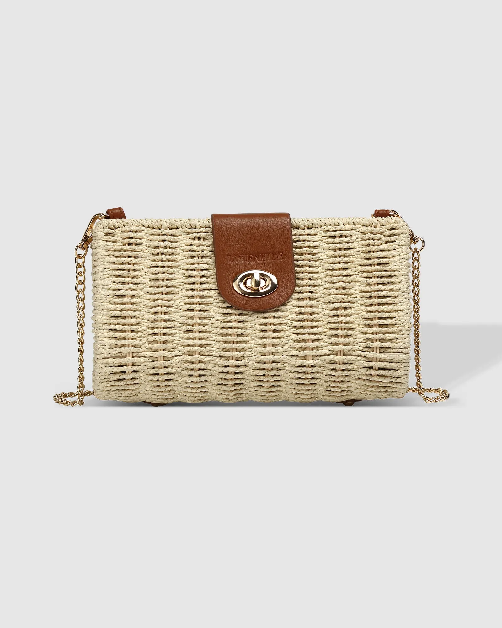 Louenhide Ophelia Raffia Crossbody Bag