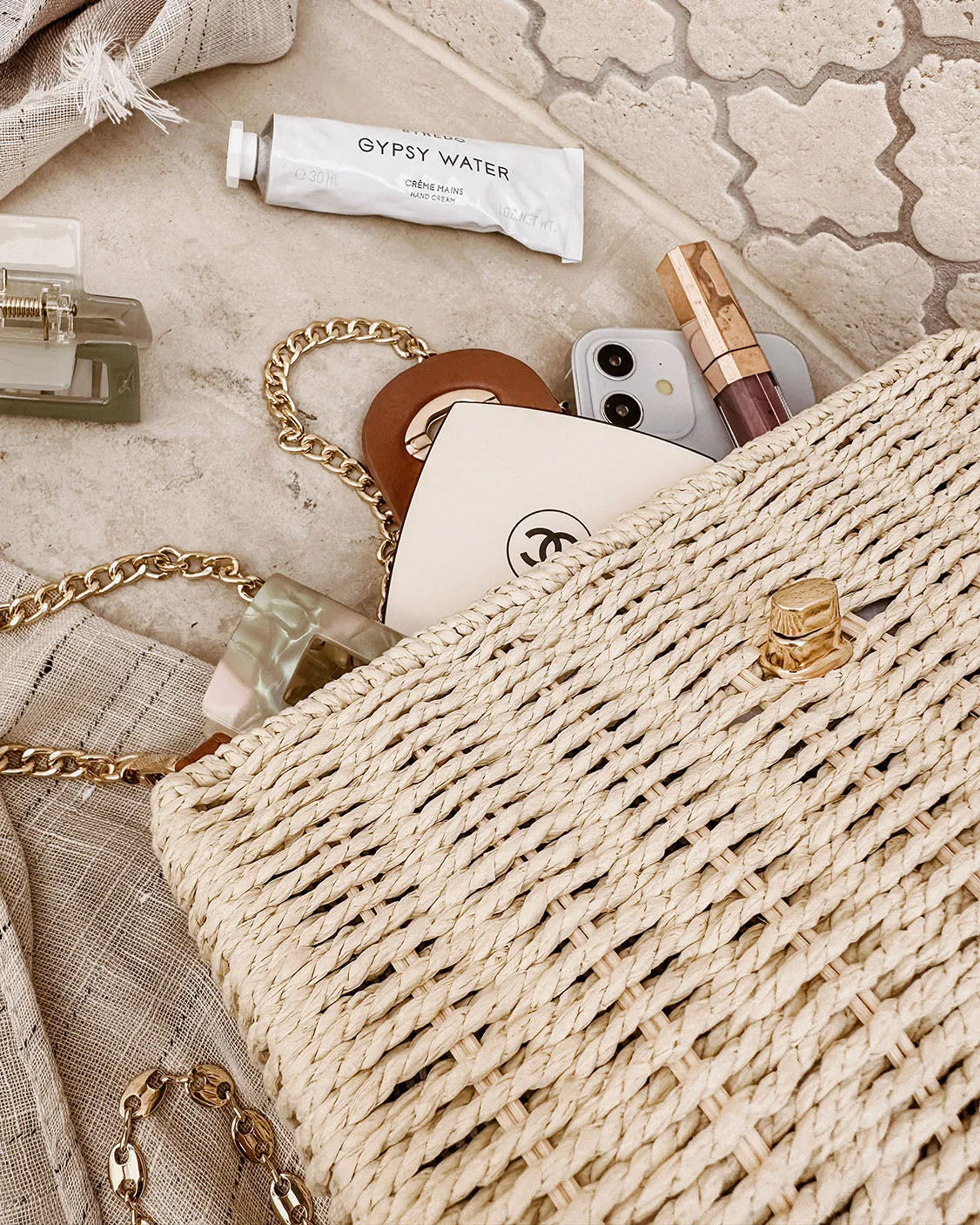 Louenhide Ophelia Raffia Crossbody Bag