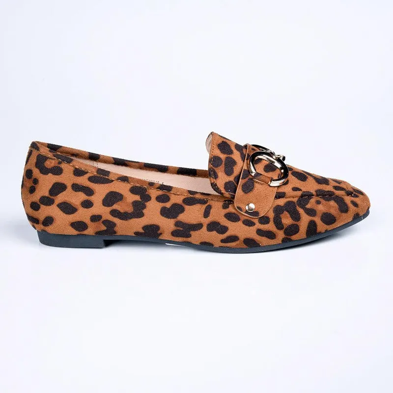 Madison Kerri Metal Trim Loafer - Leopard