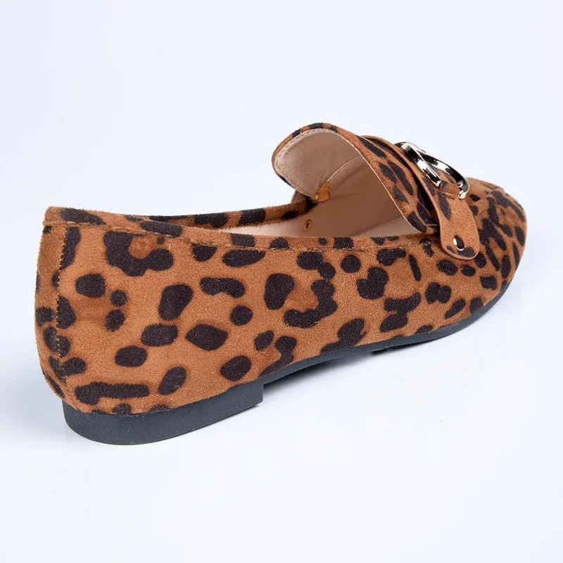 Madison Kerri Metal Trim Loafer - Leopard