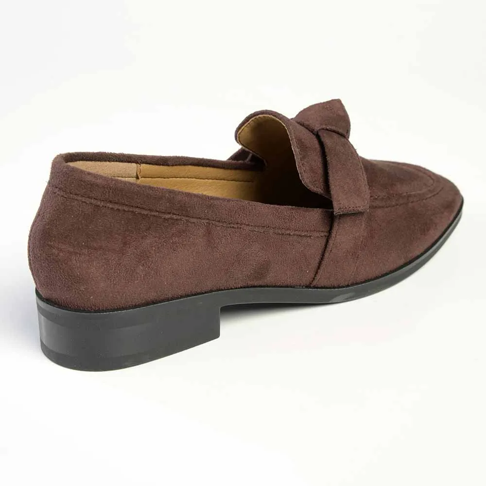 Madison Priya - Knotted Loafer - Chocolate