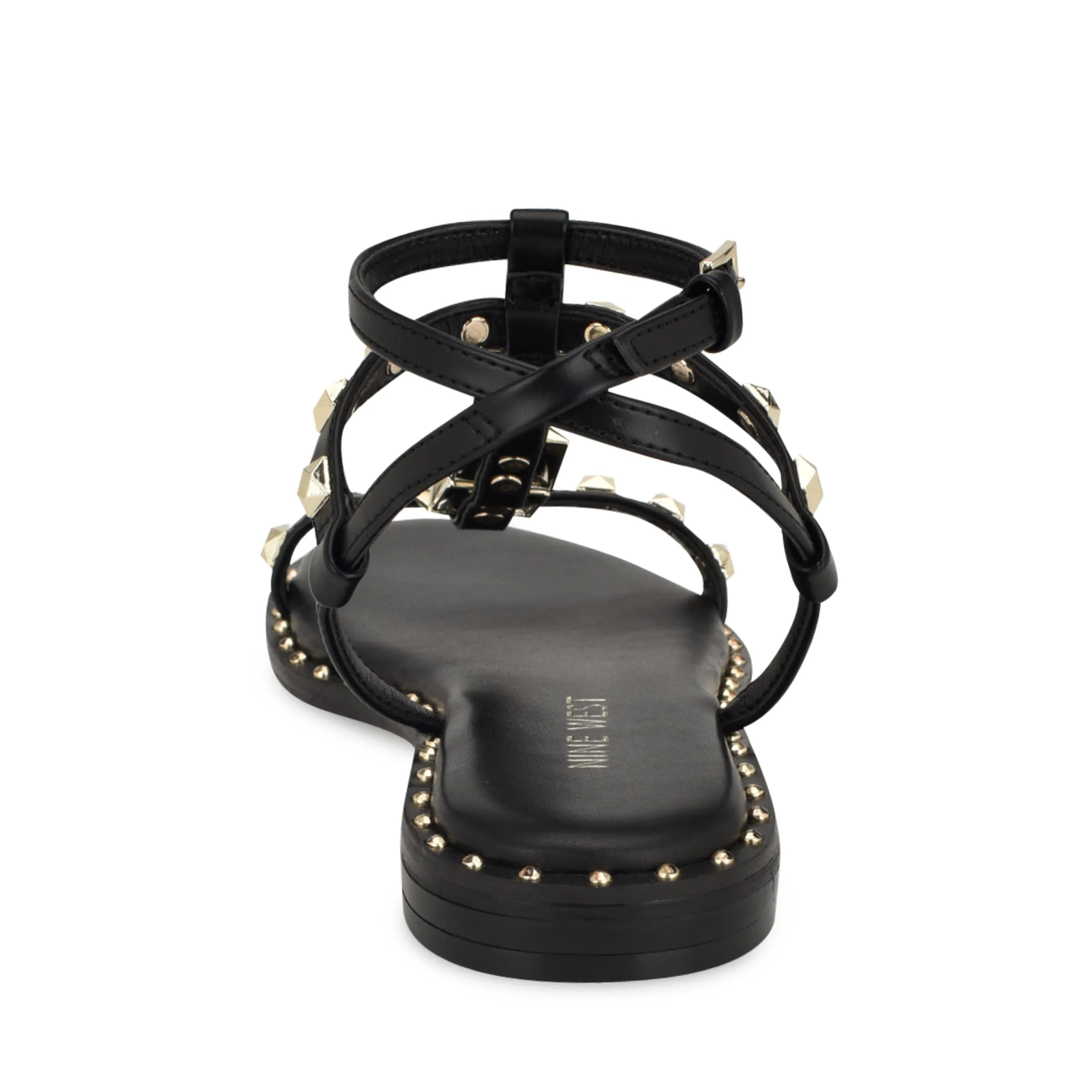Marcila Studded Ankle Strap Sandals