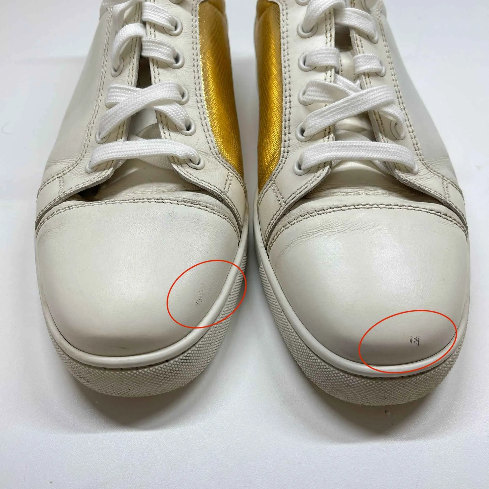 Men's Louis Junior Low Trainers White Size EU 41.5 / UK 7.5