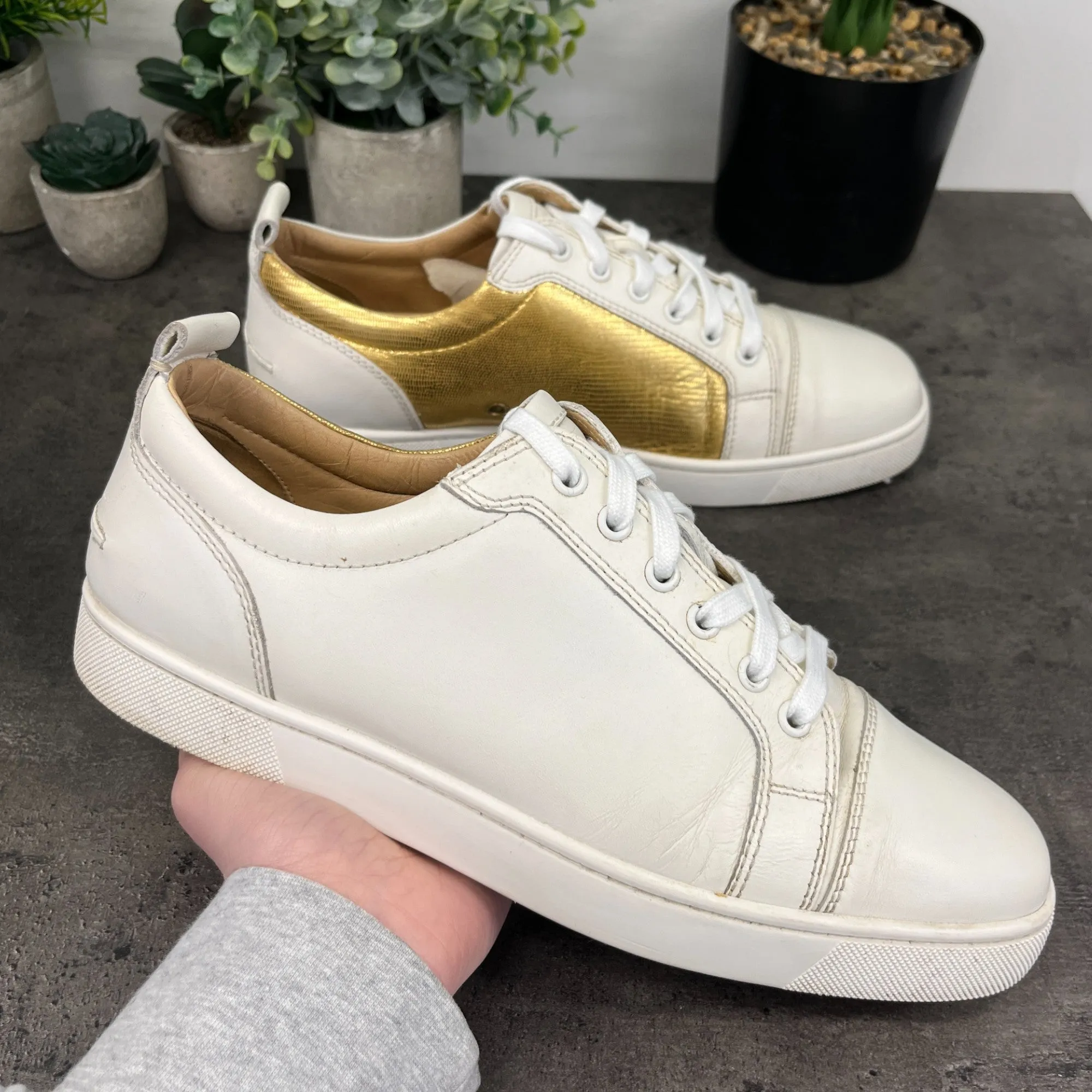 Men's Louis Junior Low Trainers White Size EU 41.5 / UK 7.5