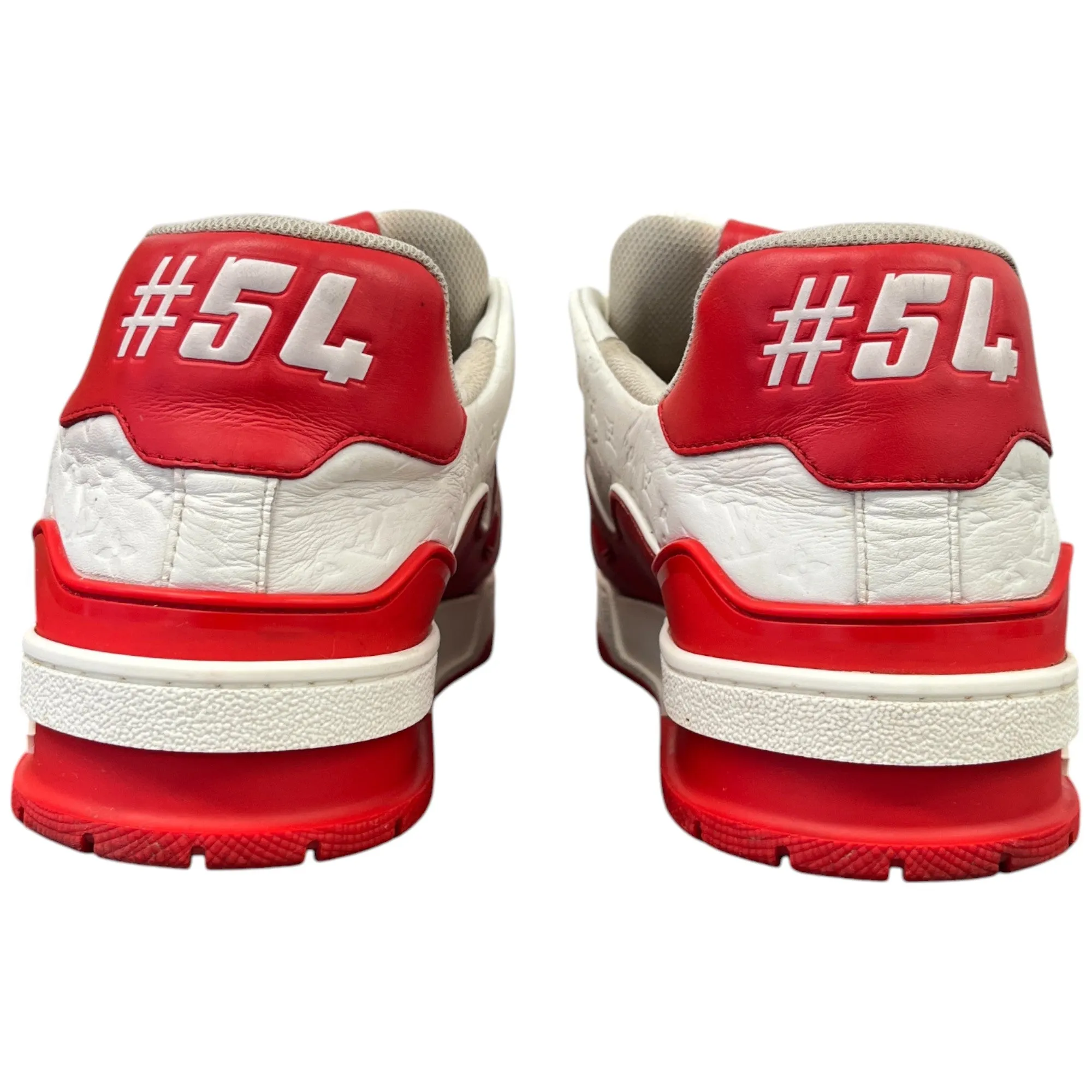 Men's Lv Monogram Low Trainers Red Size EU 43.5 / UK 9.5