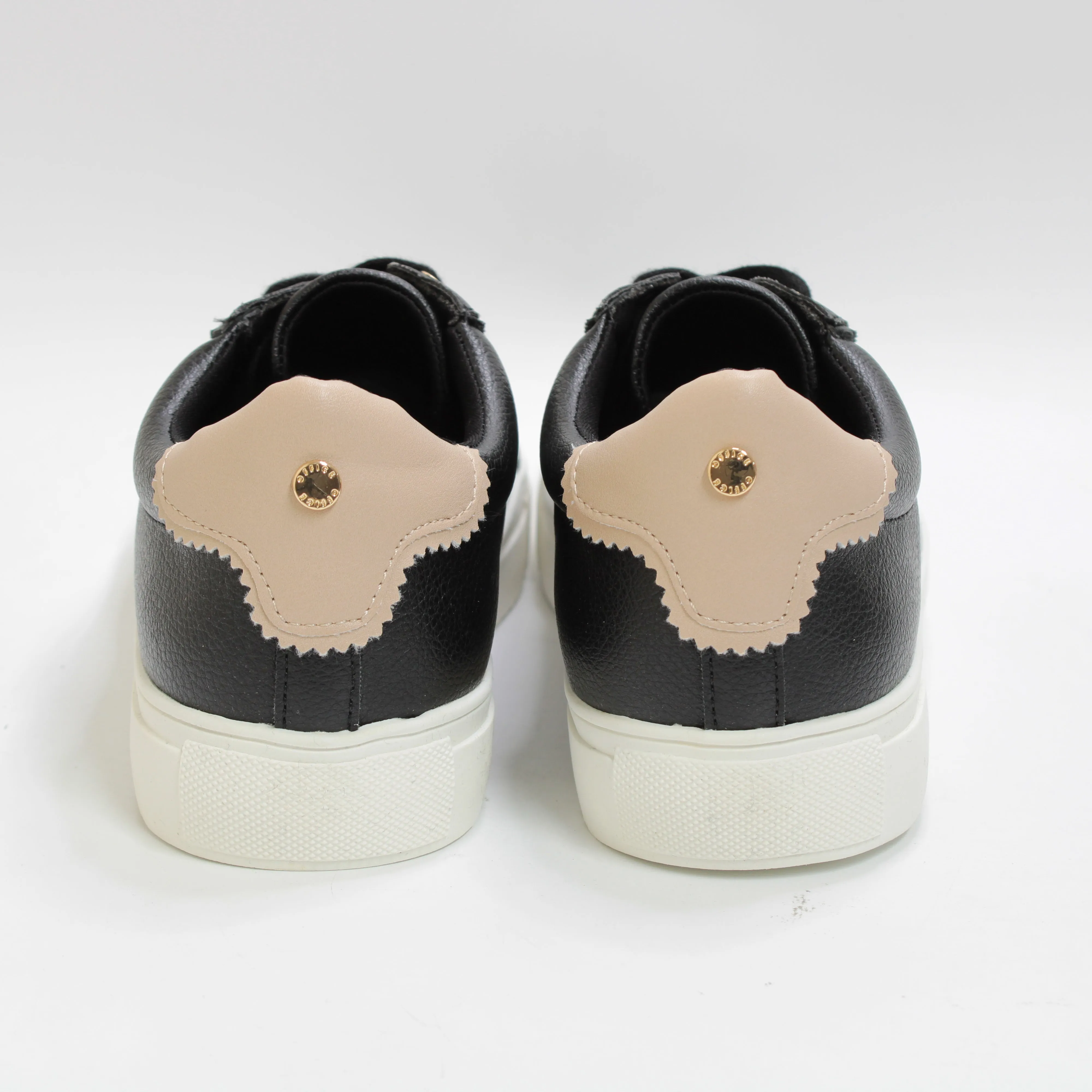 Office Famed Lace Up Cup Sole Black