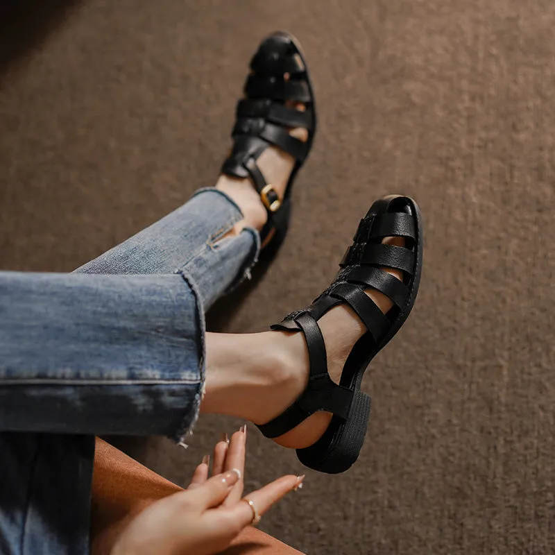 Opulessa Crocodile Pattern Sandals