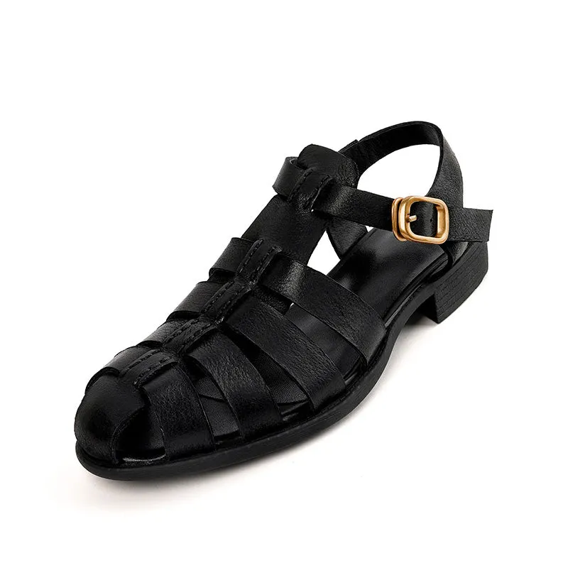 Opulessa Crocodile Pattern Sandals