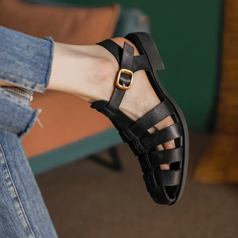 Opulessa Crocodile Pattern Sandals