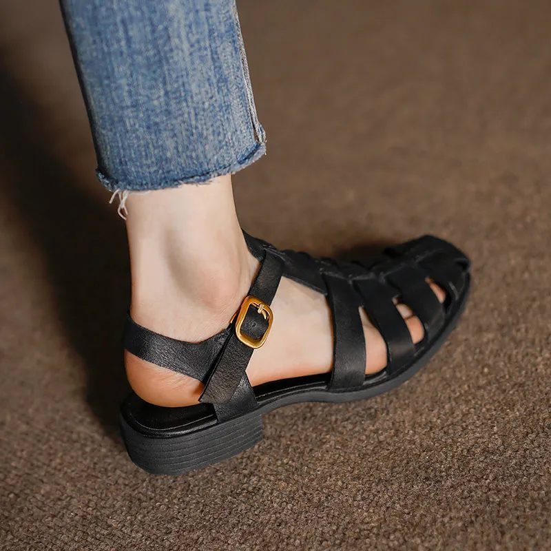 Opulessa Crocodile Pattern Sandals