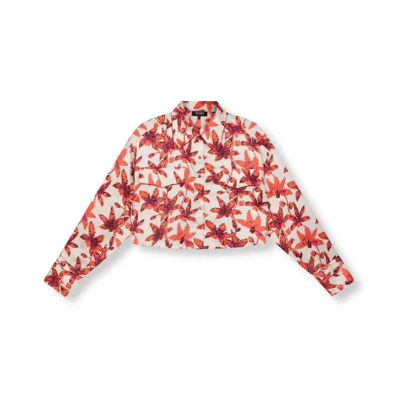 Refined Department printed blouse Freya red