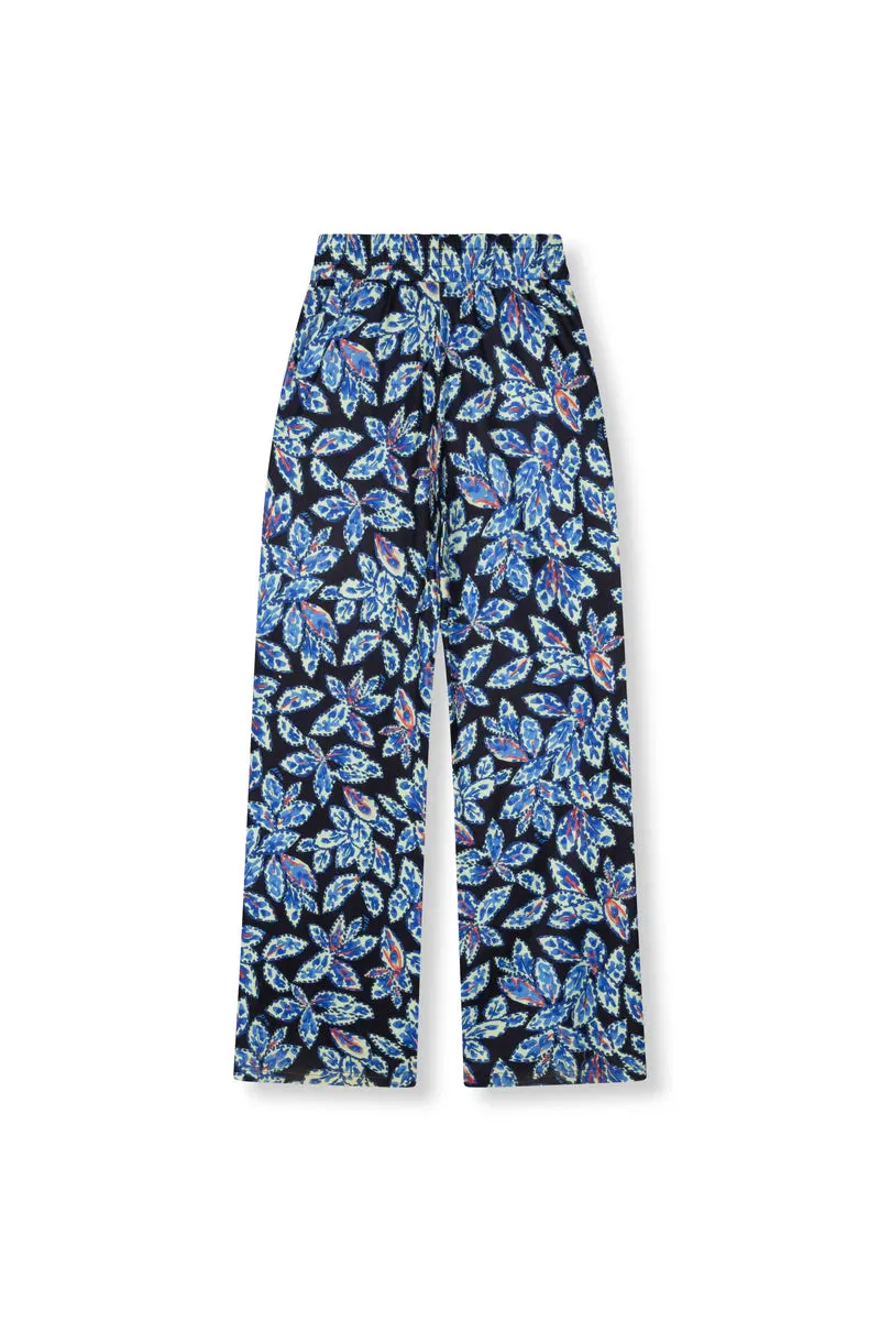 Refined Department printed pants Nova cobalt