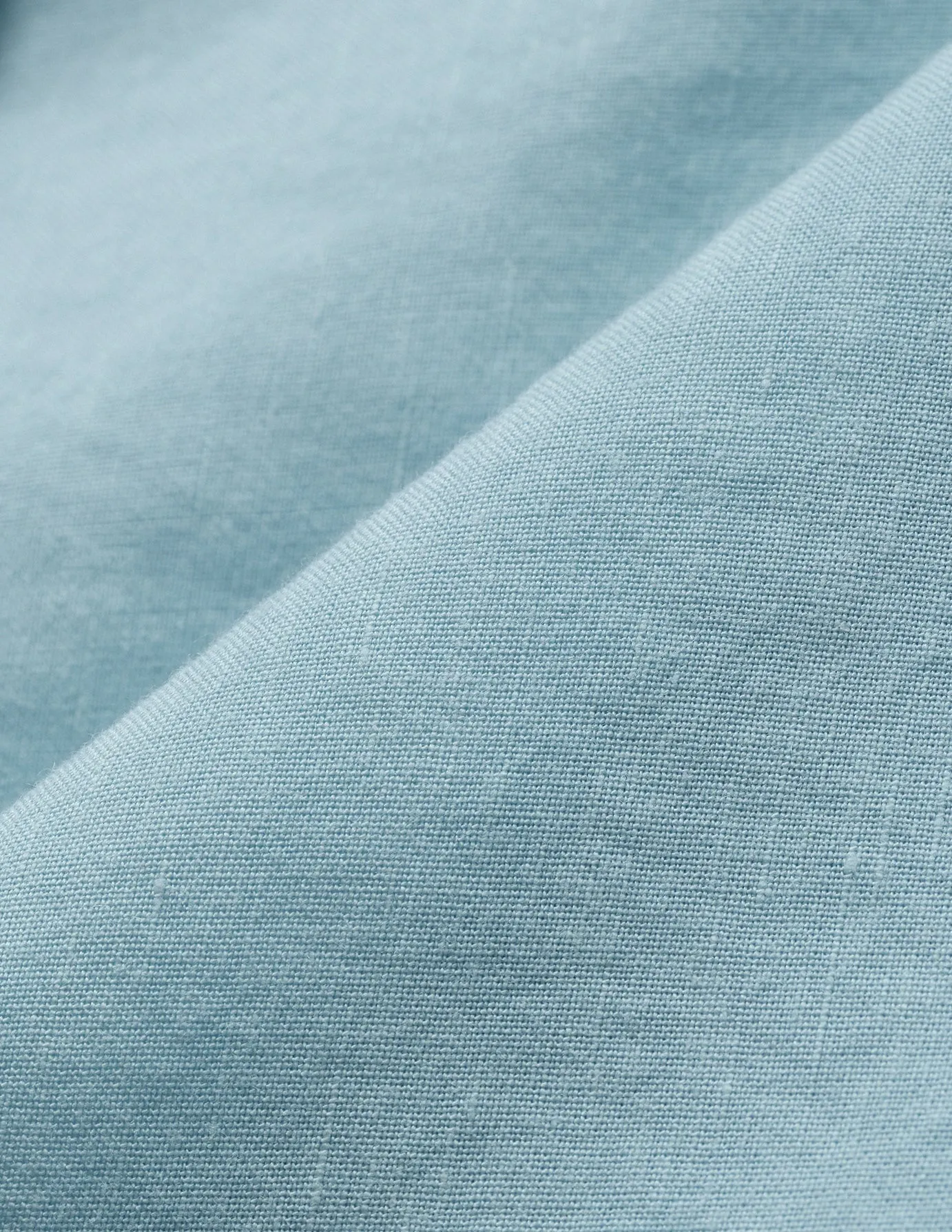 Refined Linen Long Sleeve Shirt Sky Blue
